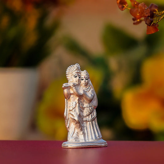 Radha Krishna Idol – 999 Pure Silver