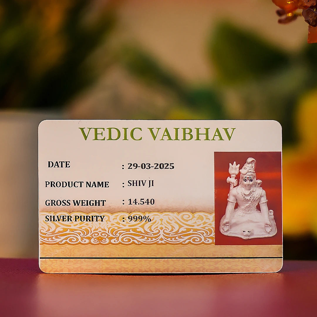 Shiv Ji Idol – 999 Pure Silver