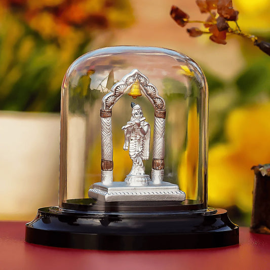 LORD KRISHNA IDOL WITH FLUTE (999 SILVER)
