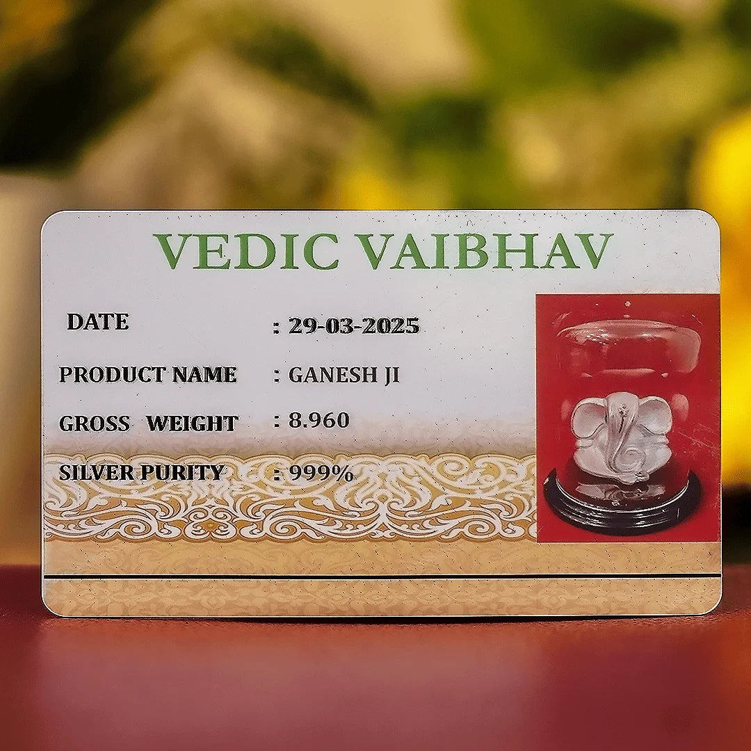Ganesha Idol 999 Pure Silver