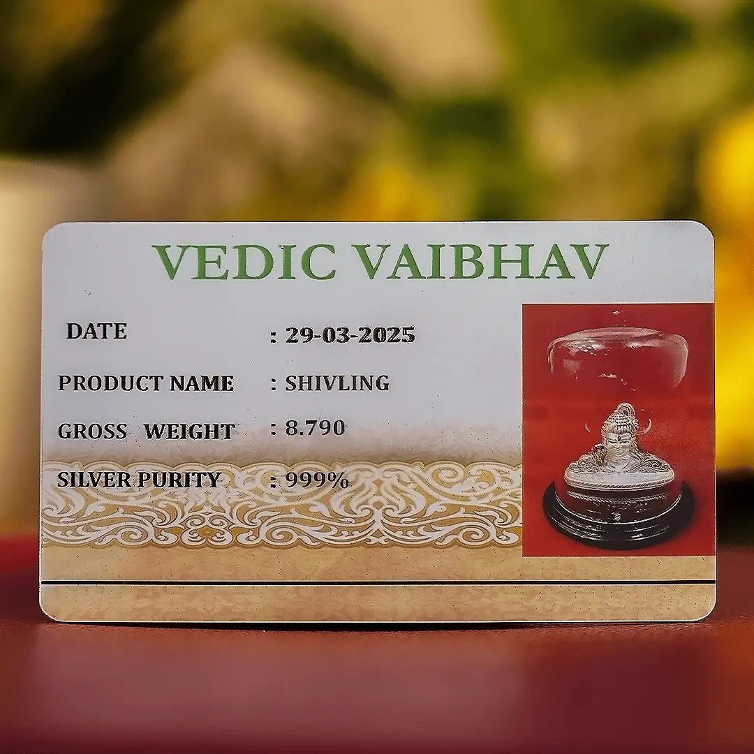 Silver Shivling Idol