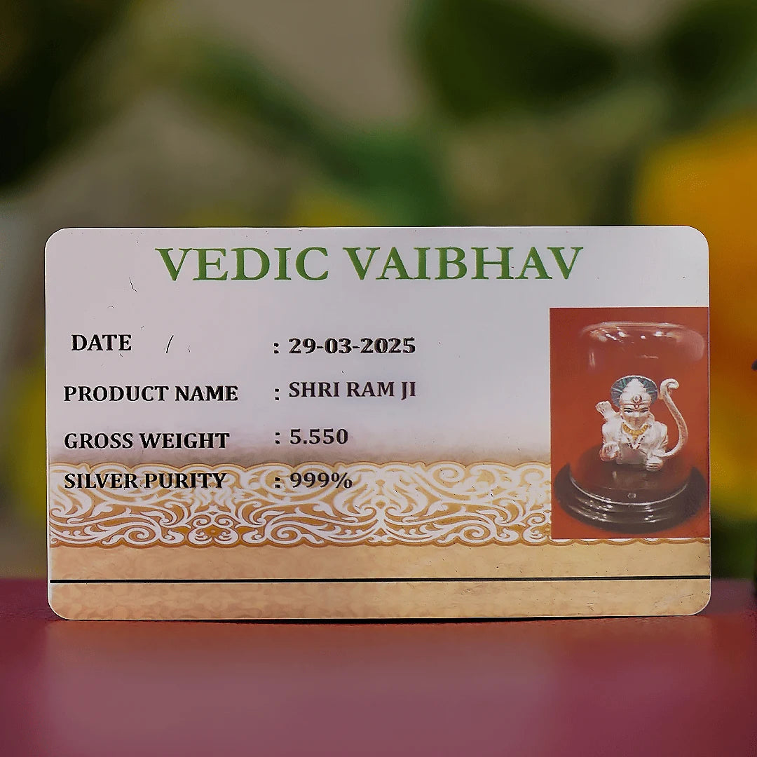 Shri Ram Idol 999 Pure Silver