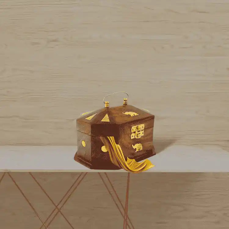 Handcrafted Wooden Jewellery Box – Elegant Storage Organizer