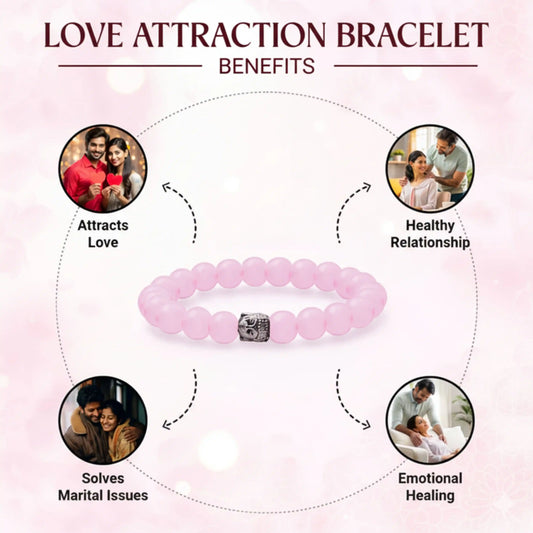 Love Attraction Bracelet (Original Rose Quartz)
