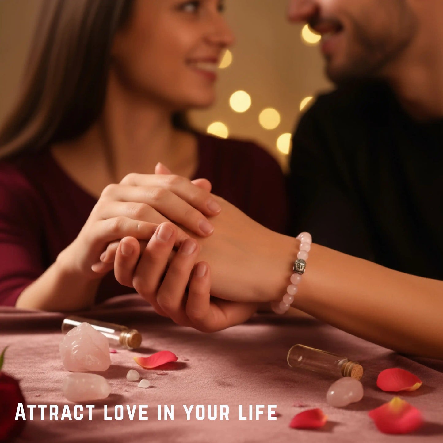 Love Attraction Bracelet (Original Rose Quartz)