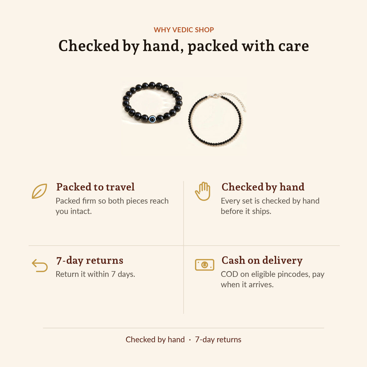 Black Obsidian Combo for Him & Her, why Vedic Shop