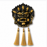 Kirtimukh Wall Hanging | Black | With Tassel