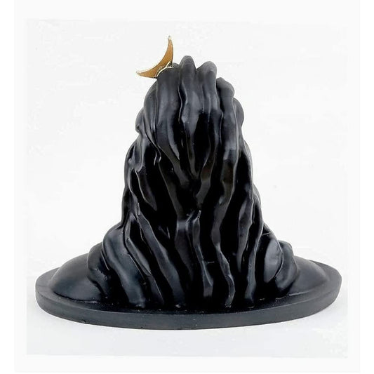 Dhyana Mudra Adiyogi Shiva Black Idol - 8 Inch