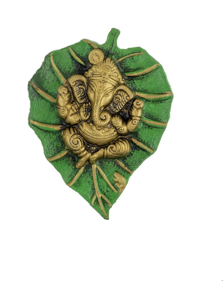 Green Metal Patta Ganesh Hanging