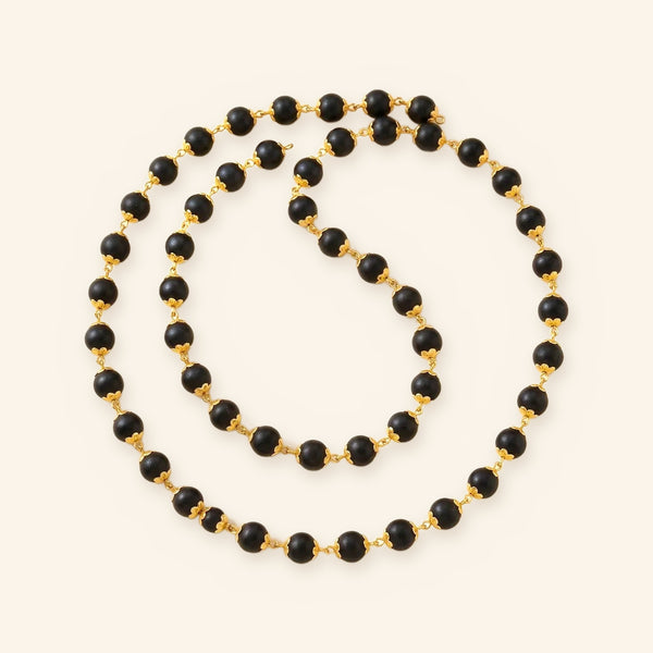 Gold Plated Karungali Protection Mala