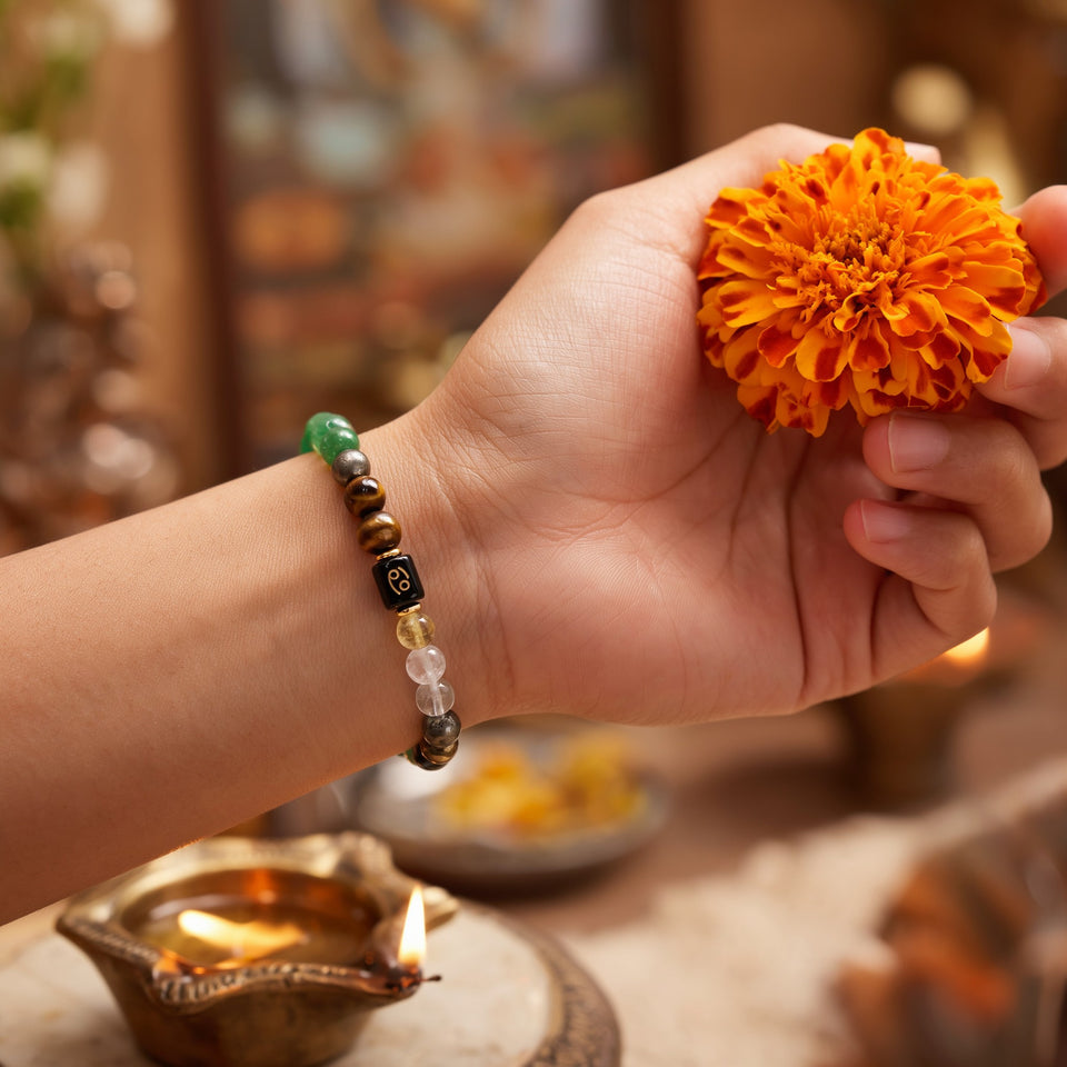 Dhan Yog Bracelet for Cancer, in daily use