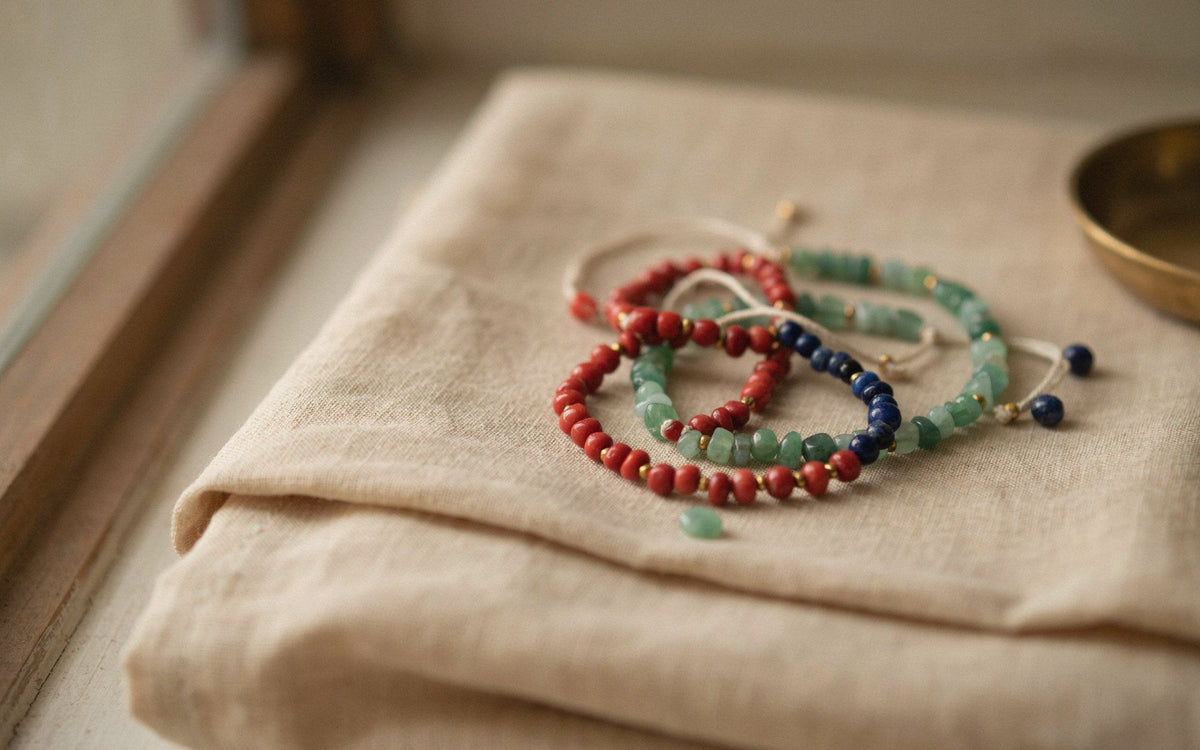 Rashi zodiac stone bracelets