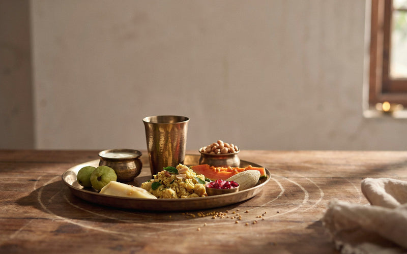 Vrat fasting thali with fruits