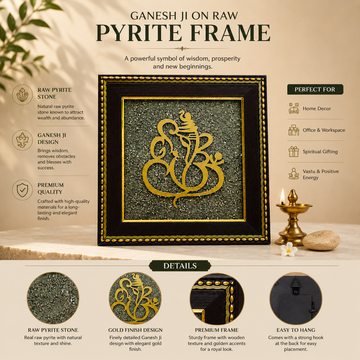 Pyrite Ganesha ji Frame - 2