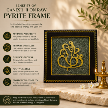 Pyrite Ganesha ji Frame - 3