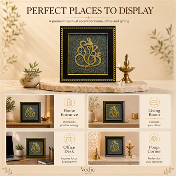 Pyrite Ganesha ji Frame - 5