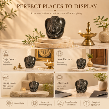 Pyrite Ganesha Ji Idol - 4