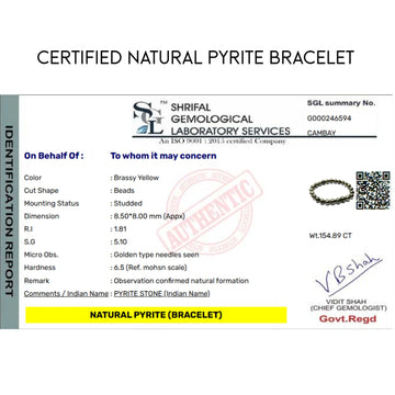 Money Magnet (Pyrite) Bracelet - 5
