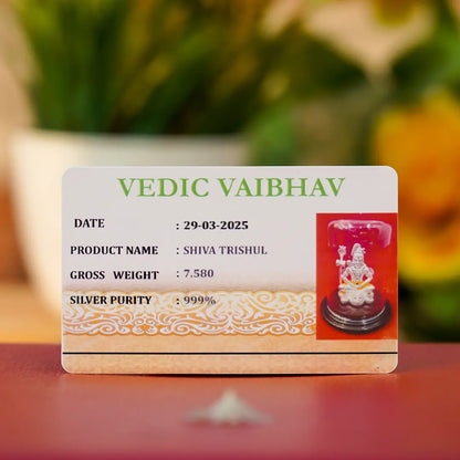 Lord Shiva Idol 999 Pure Silver