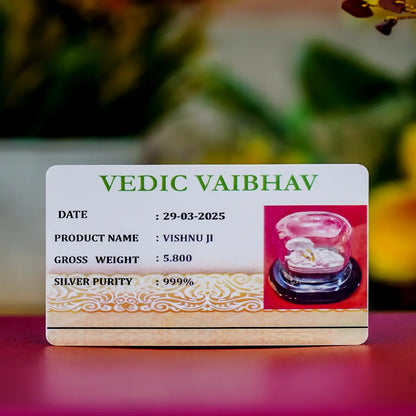 Lord Vishnu Idol 999 Pure Silver