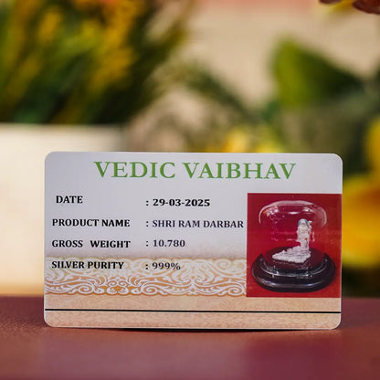 Shri Ram Silver Idol with Ram Mandir