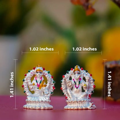 🪔 Laxmi Ganesh Ji Idol Set – Prosperity | Wisdom | Auspicious Beginnings