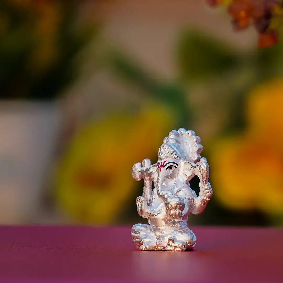 Ganesh Ji Idol – 999 Pure Silver