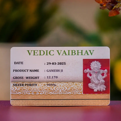 Ganesh Ji Idol – 999 Pure Silver