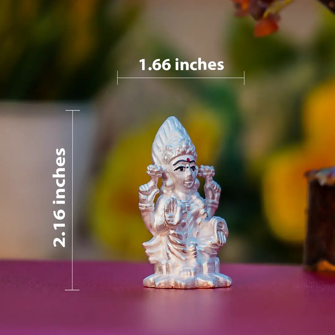 Maa Lakshmi Idol – 999 Pure Silver