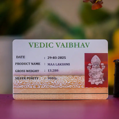 Maa Lakshmi Idol – 999 Pure Silver