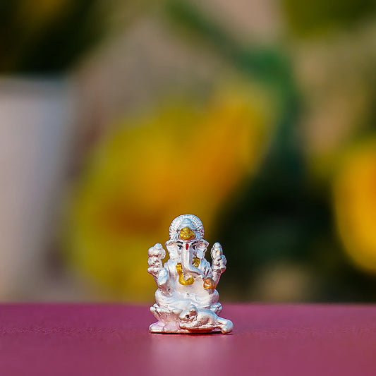 Mini Laxmi Ganesh Ji Idol Set – 999 Pure Silver