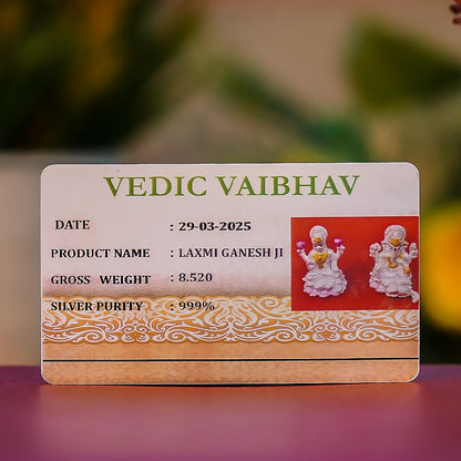 Mini Laxmi Ganesh Ji Idol Set – 999 Pure Silver