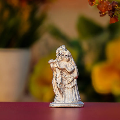 Radha Krishna Idol – 999 Pure Silver