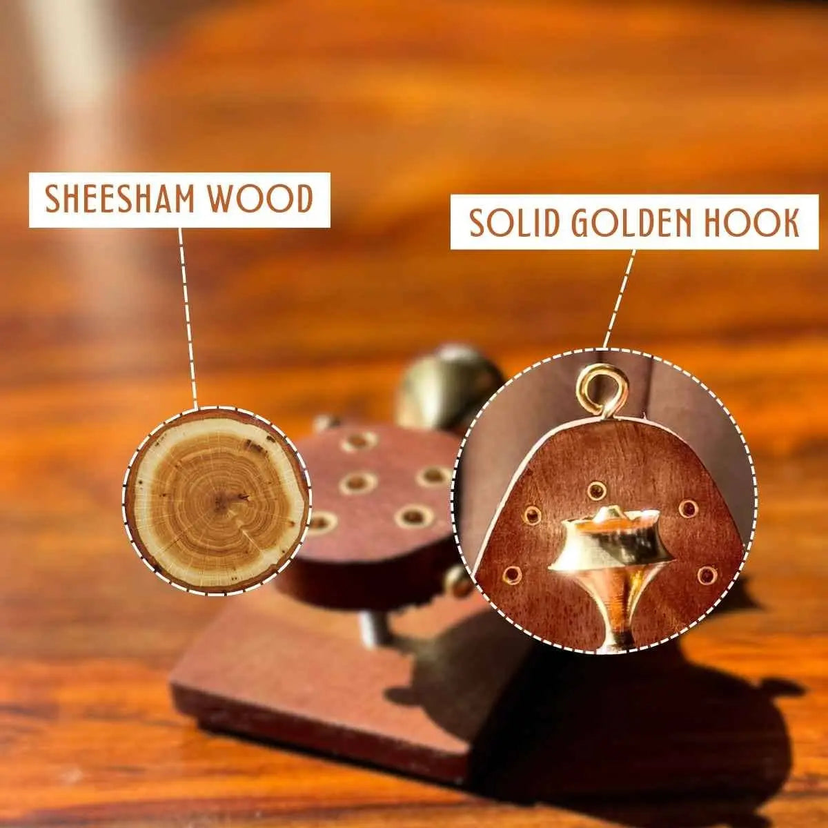 Wall Hanging Agarbatti Stand – Handcrafted Wooden Incense Holder with Ash Catcher