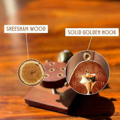 Wall Hanging Agarbatti Stand – Handcrafted Wooden Incense Holder with Ash Catcher
