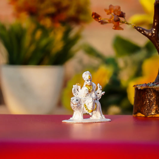 Maa Sherawali Pure Silver Idol