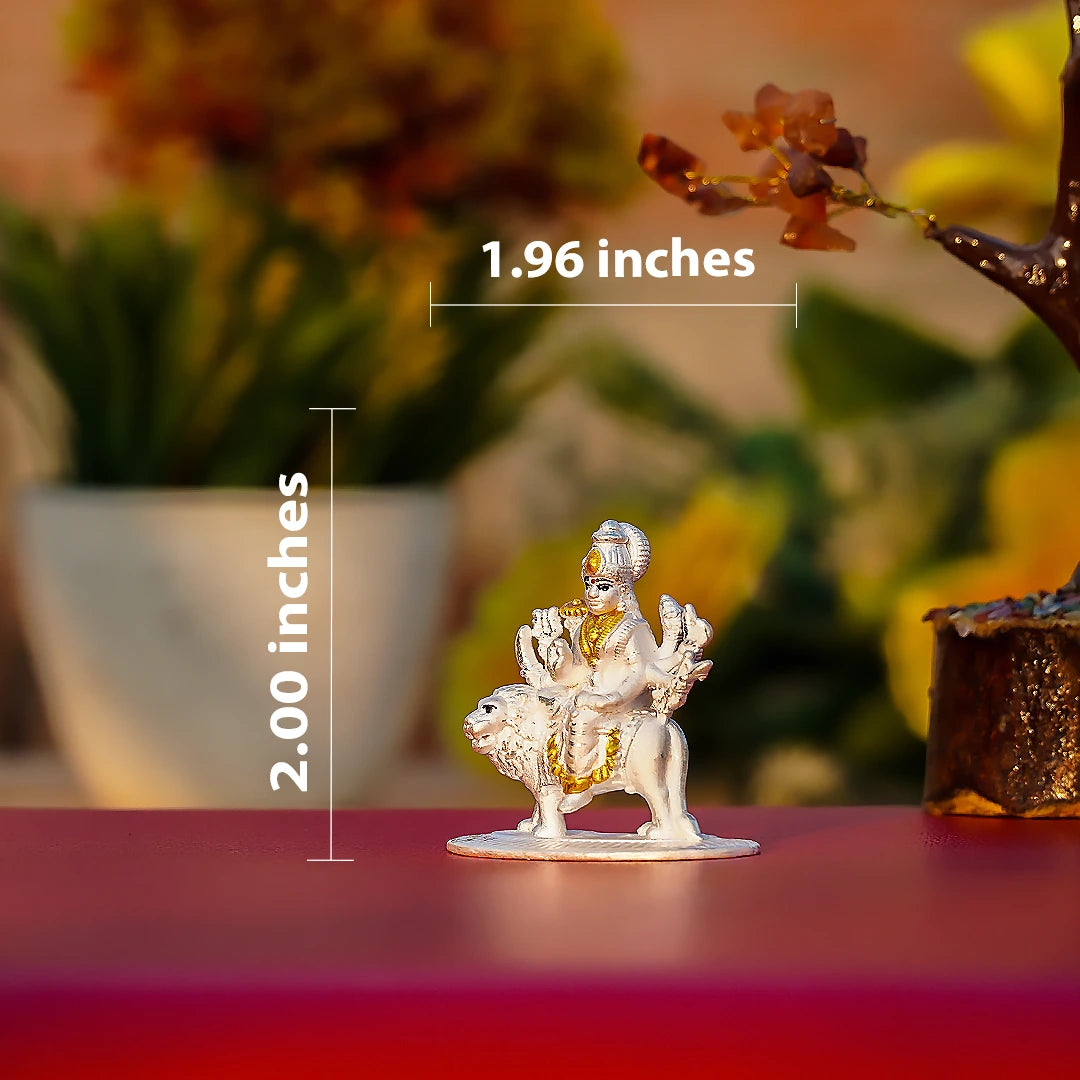 Maa Sherawali Pure Silver Idol