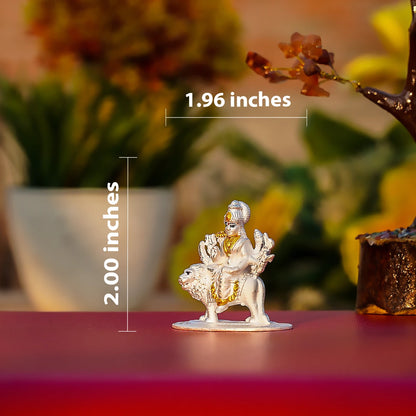 Maa Sherawali Pure Silver Idol