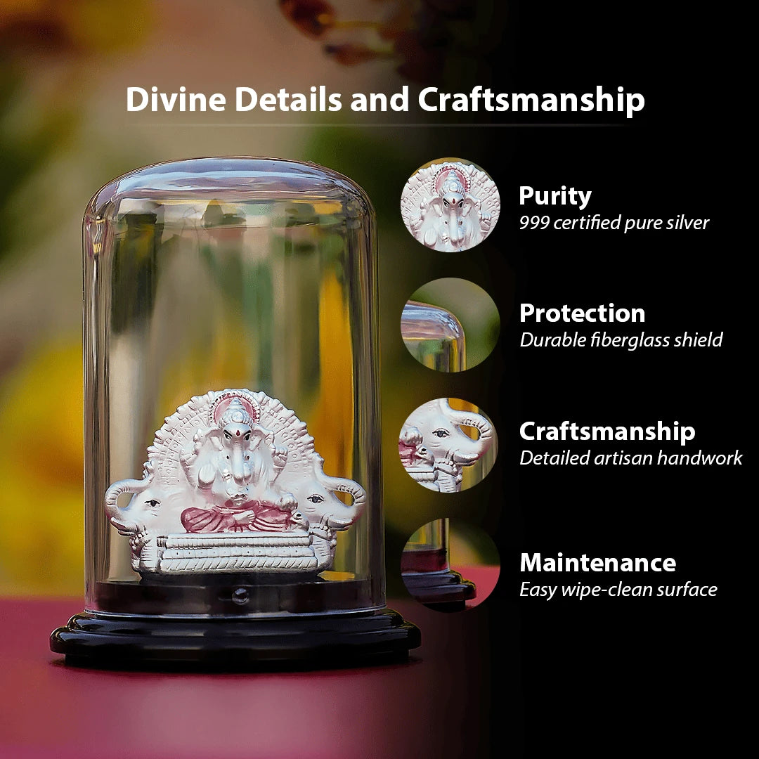 Royal Silver Ganpati (999 Pure Silver)