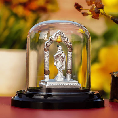 LORD KRISHNA IDOL WITH FLUTE (999 SILVER)