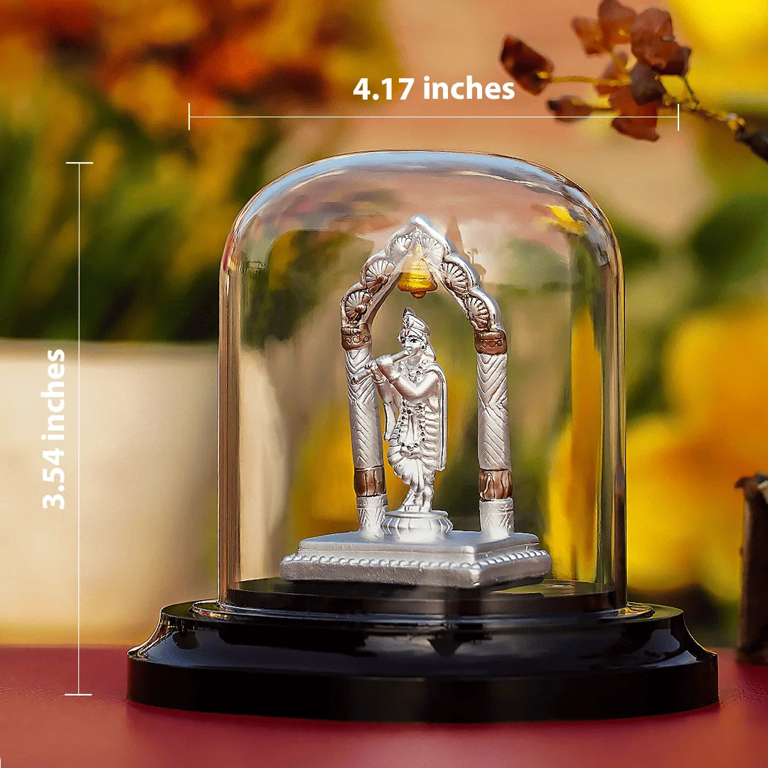 LORD KRISHNA IDOL WITH FLUTE (999 SILVER)
