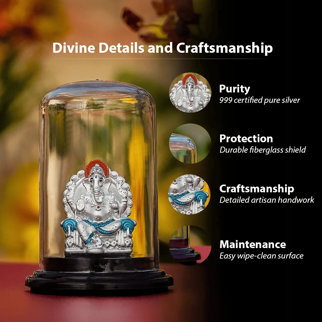 Divine Silver Ganesh (999 Pure Silver)