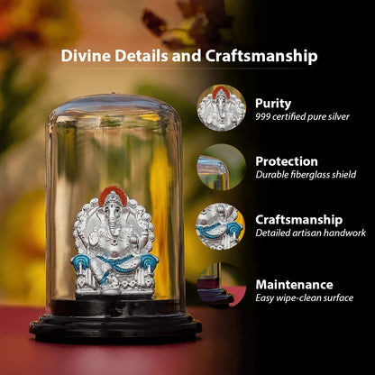Divine Silver Ganesh (999 Pure Silver)