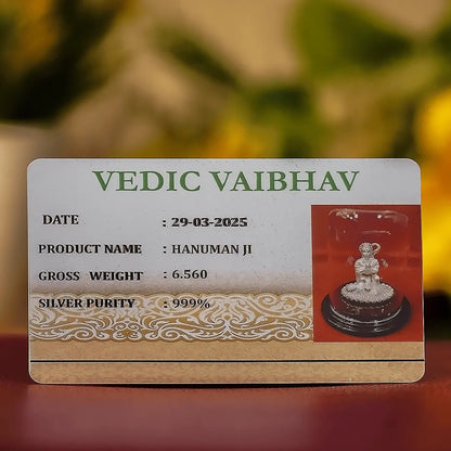 Pavanputra Hanuman Idol 999 Pure Silver