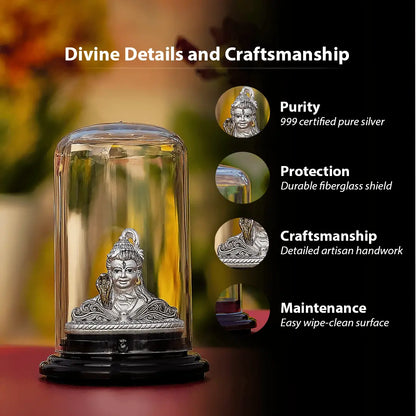 Silver Shivling Idol