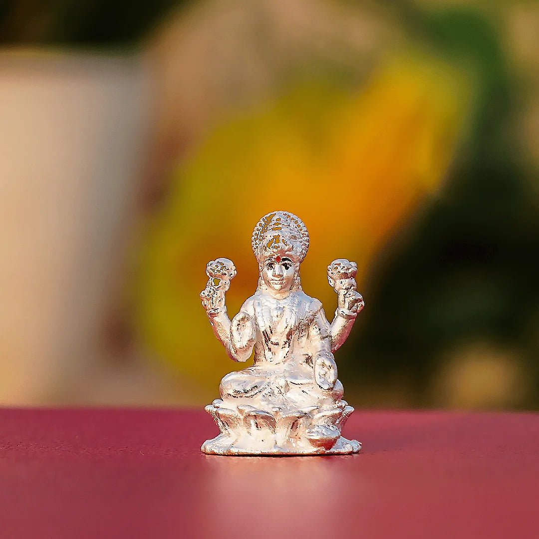 Silver Lakshmi Ganesh Idol Set – Prosperity | Wisdom | Auspicious Beginnings