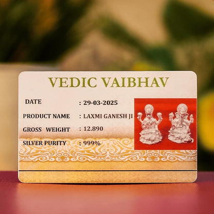 Silver Lakshmi Ganesh Idol Set – Prosperity | Wisdom | Auspicious Beginnings