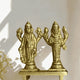 🕉️ Vishnu and Lakshmi Brass Idol – Small (Standing) | Prosperity | Protection | Divine Grace