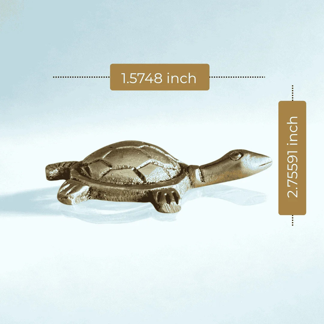 Brass Tortoise – Small (Vastu/Feng Shui)