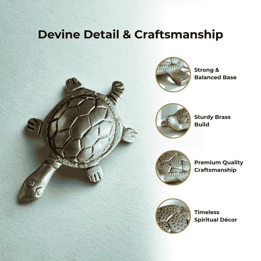 Brass Tortoise – Small (Vastu/Feng Shui)